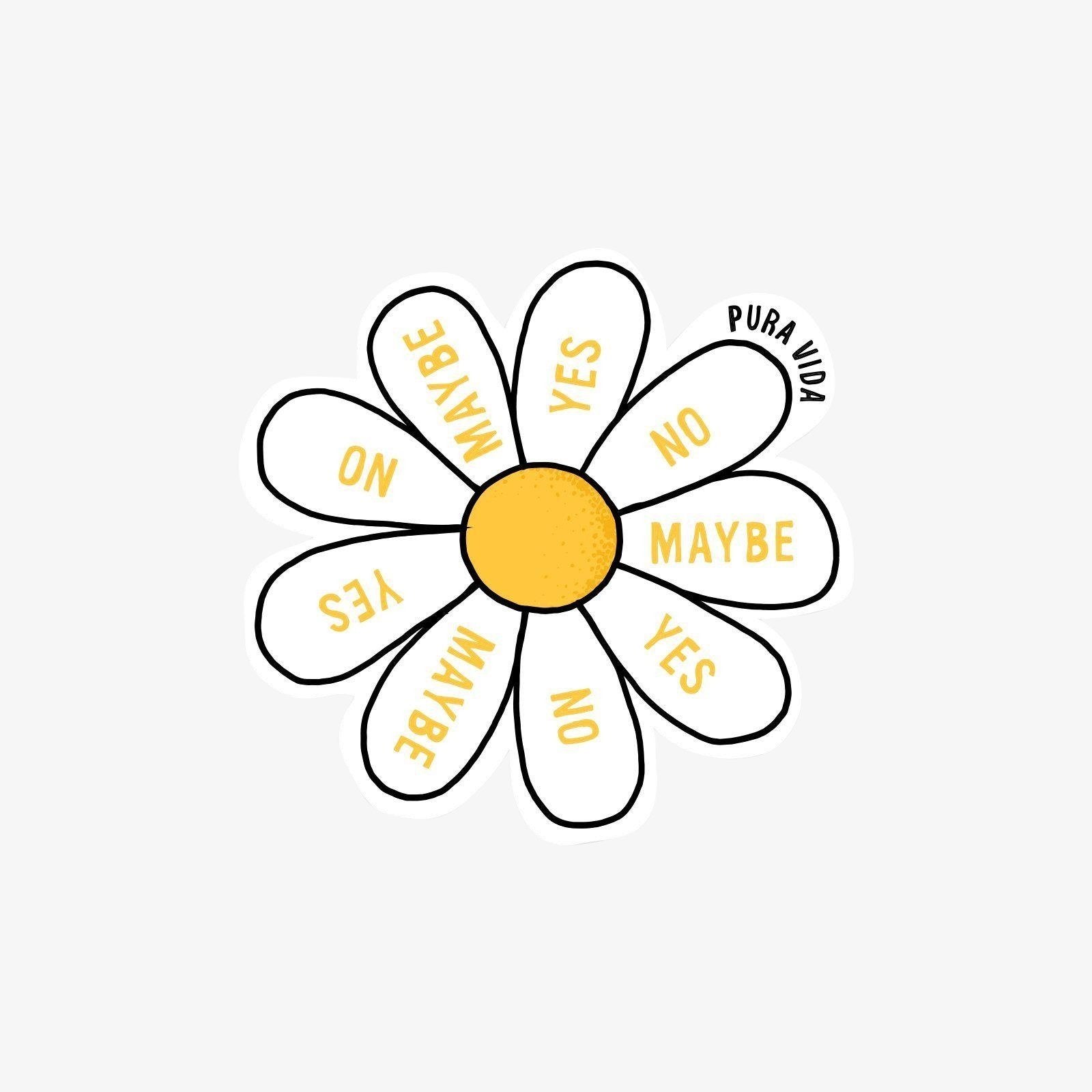 daisy stickers Sticker for Sale by tumblrrr