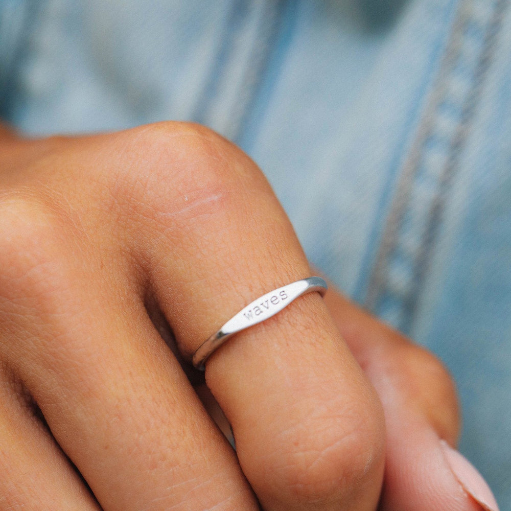 Wave Vibes Stacking Ring 2