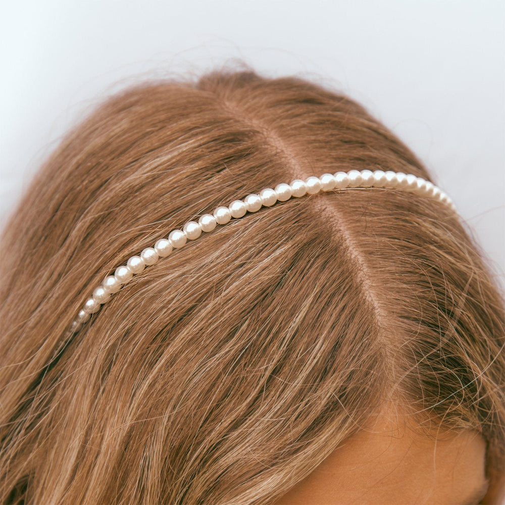 12 PCs Pearl Headband - Thin Headband, Small Pearl Fashion Headband, US  STOCK