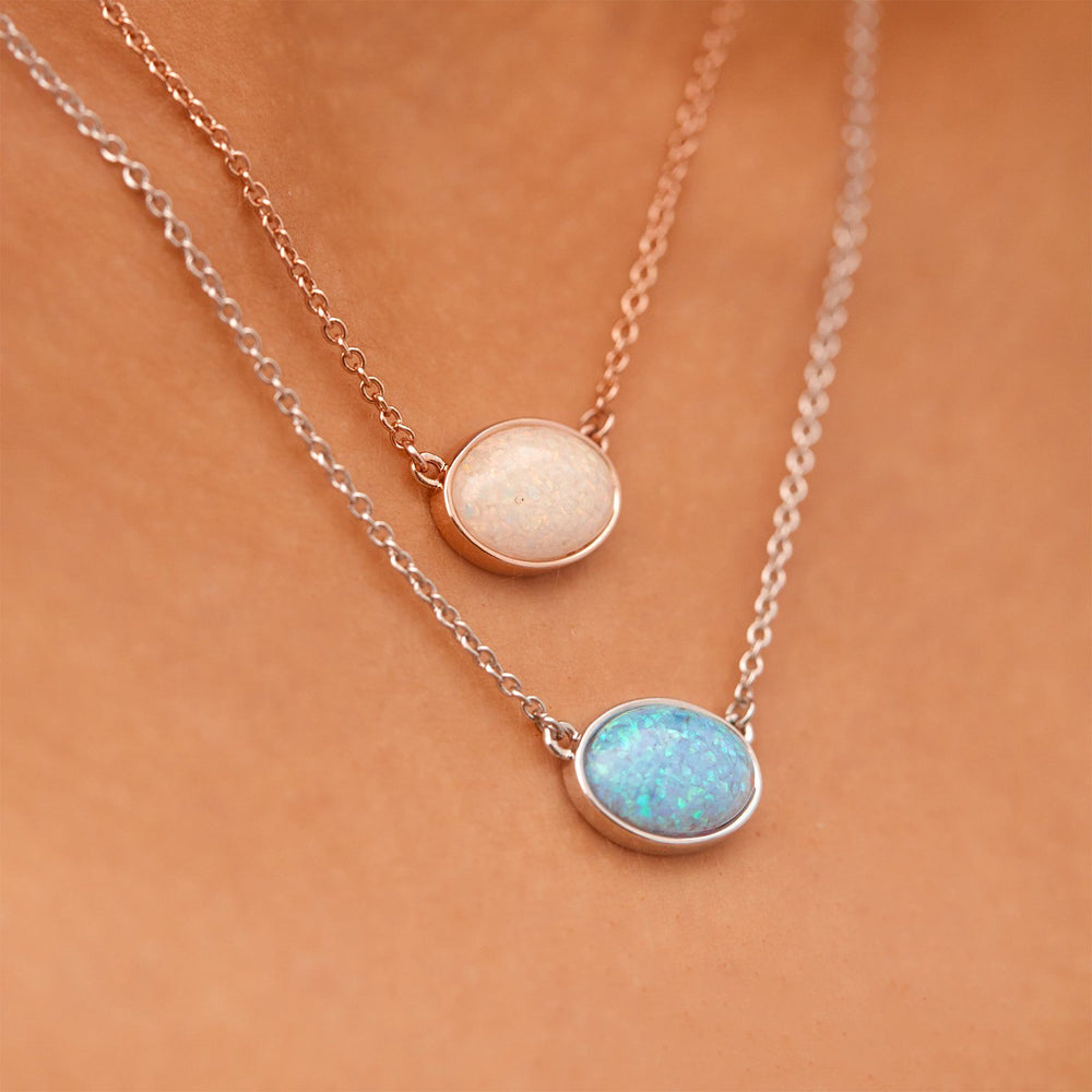 Opal Pendant Necklace 7