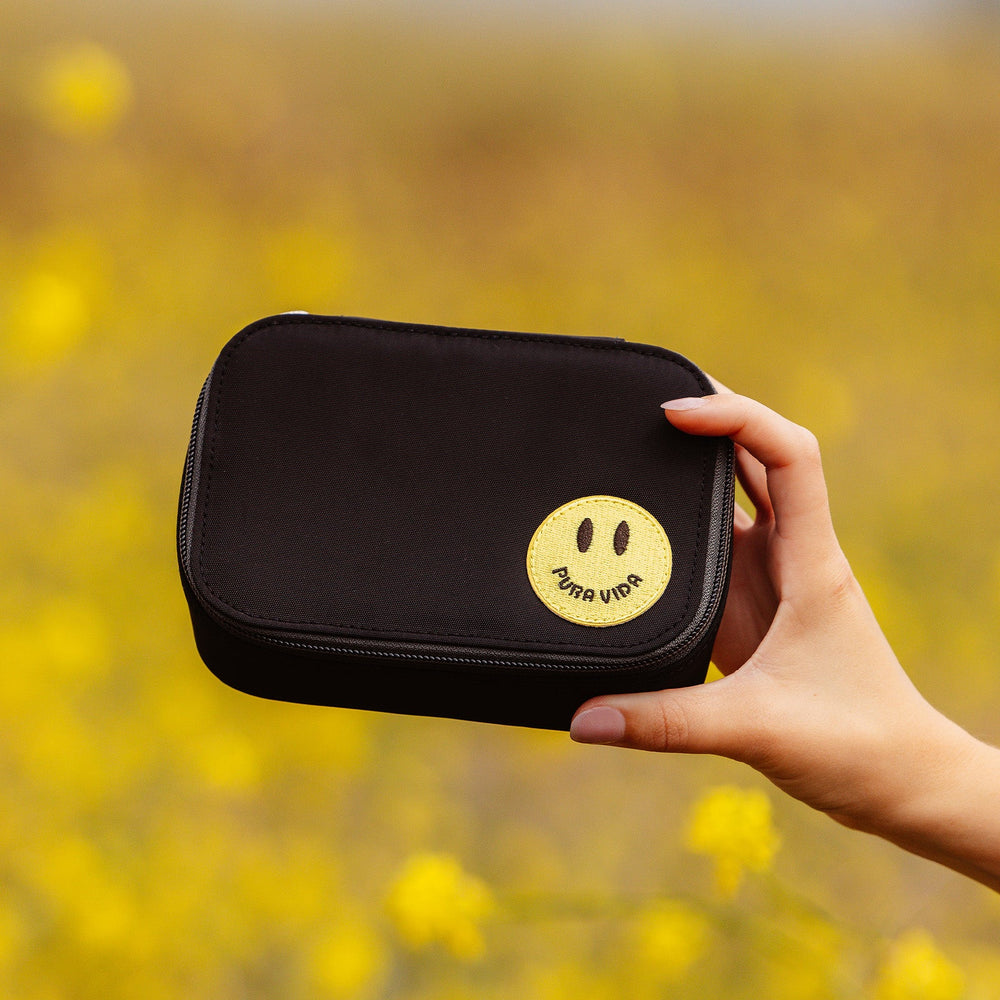 Black Smiley Face Jewelry Case 3
