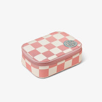 Pink Checkered Jewelry Case Gallery Thumbnail