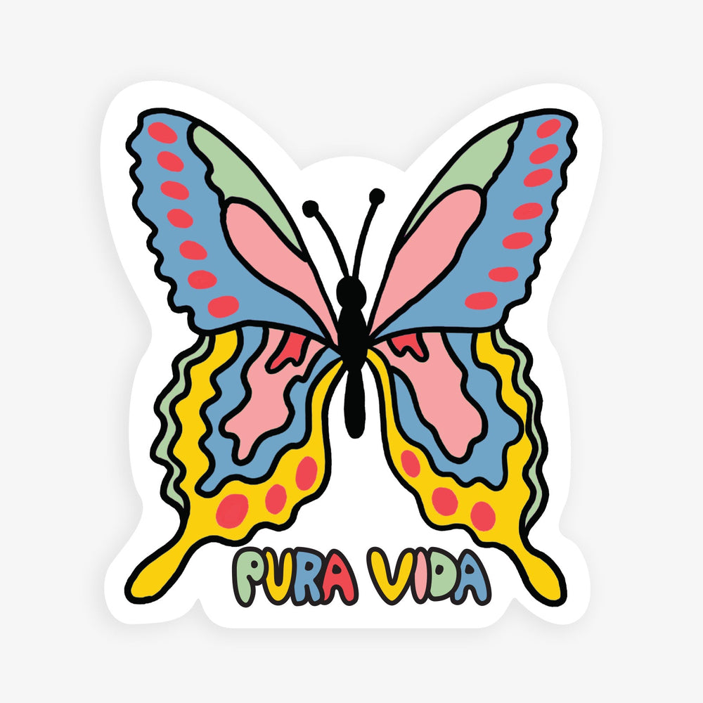 Psychedelic Butterfly Sticker 1