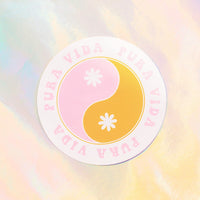 Retro Ying Yang Sticker Gallery Thumbnail