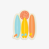 Golden Surf Lineup Sticker Gallery Thumbnail