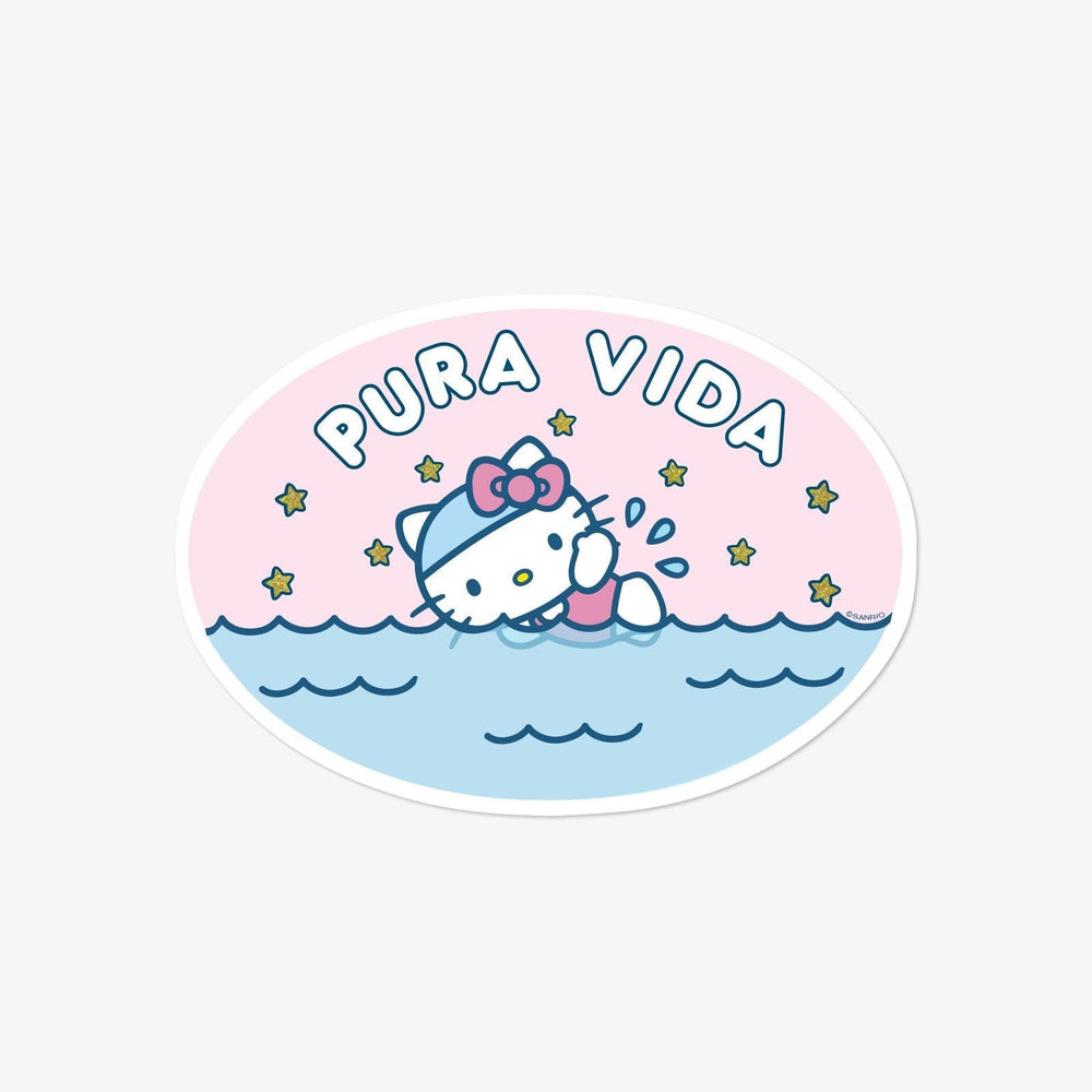 Hello Kitty Swimming Sticker 1
