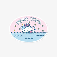 Hello Kitty Swimming Sticker Gallery Thumbnail