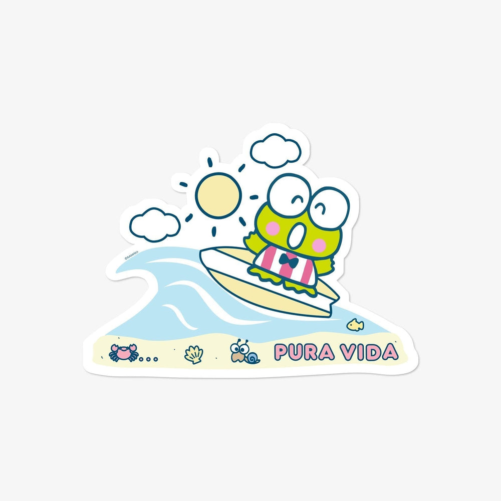 Keroppi Surfing Sticker 1