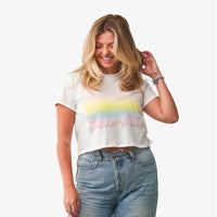 Pura Vida Rainbow Crop Tee Gallery Thumbnail