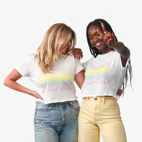 Pura Vida Rainbow Crop Tee Gallery Thumbnail