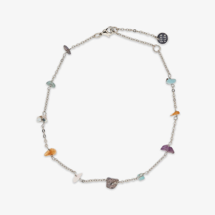 Rainbow Chip Chain Anklet