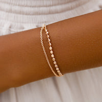 Delicate Layered Chain Bracelet Gallery Thumbnail