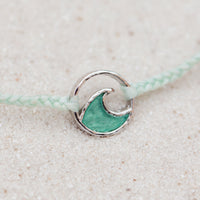 Opaque Resin Wave Charm Bracelet Gallery Thumbnail