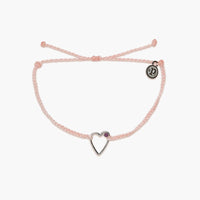 Sweetheart Stone Charm Bracelet