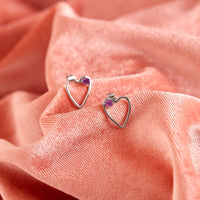 Sweetheart Stone Earrings Gallery Thumbnail