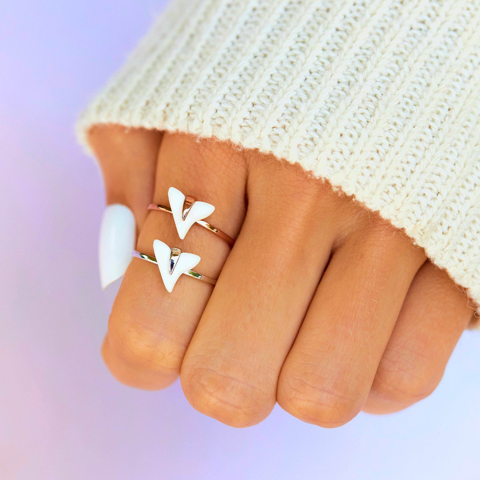 Tooth hot sale shaped ring