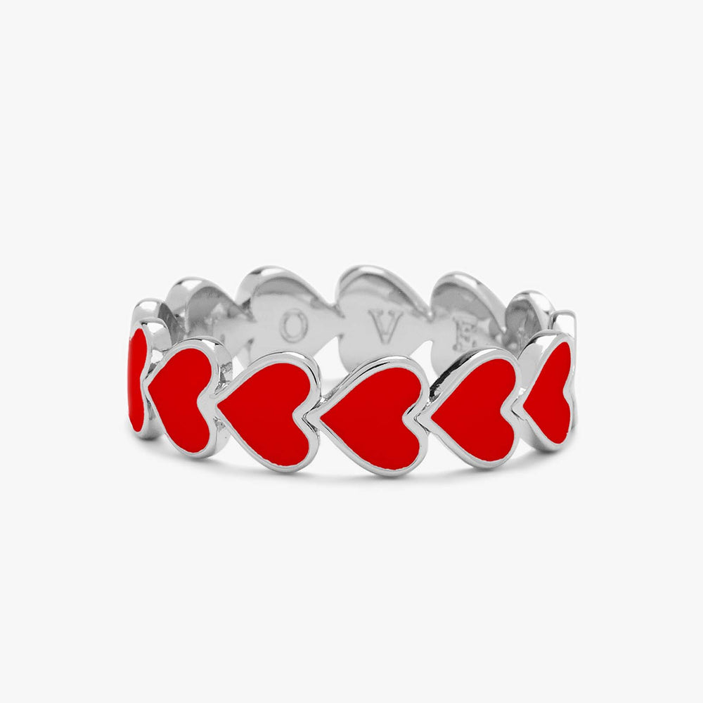 Love Hearts Band Ring 3