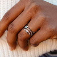 Delicate Layered Twist Ring Gallery Thumbnail