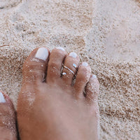 Hammered Wrap Toe Ring Gallery Thumbnail