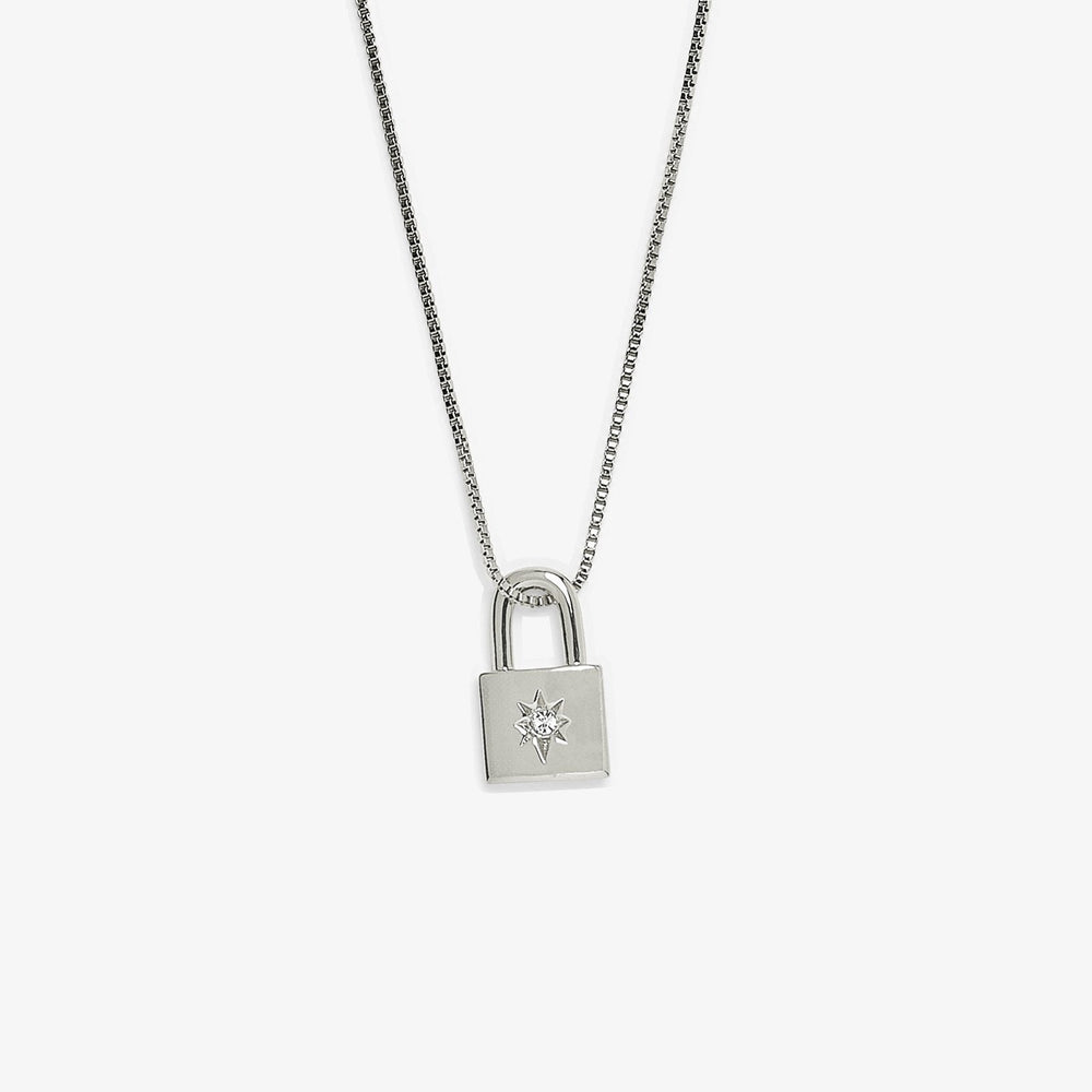 Louis Vuitton Silver Lockit Pendant, Sterling Silver, Silver