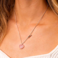 Stone Heart Toggle Necklace Gallery Thumbnail