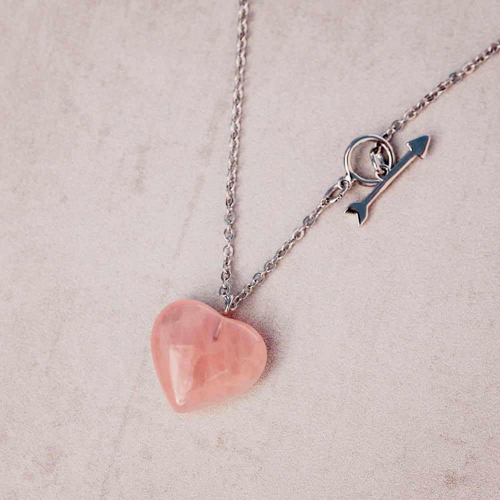 Stone Heart Toggle Necklace 4