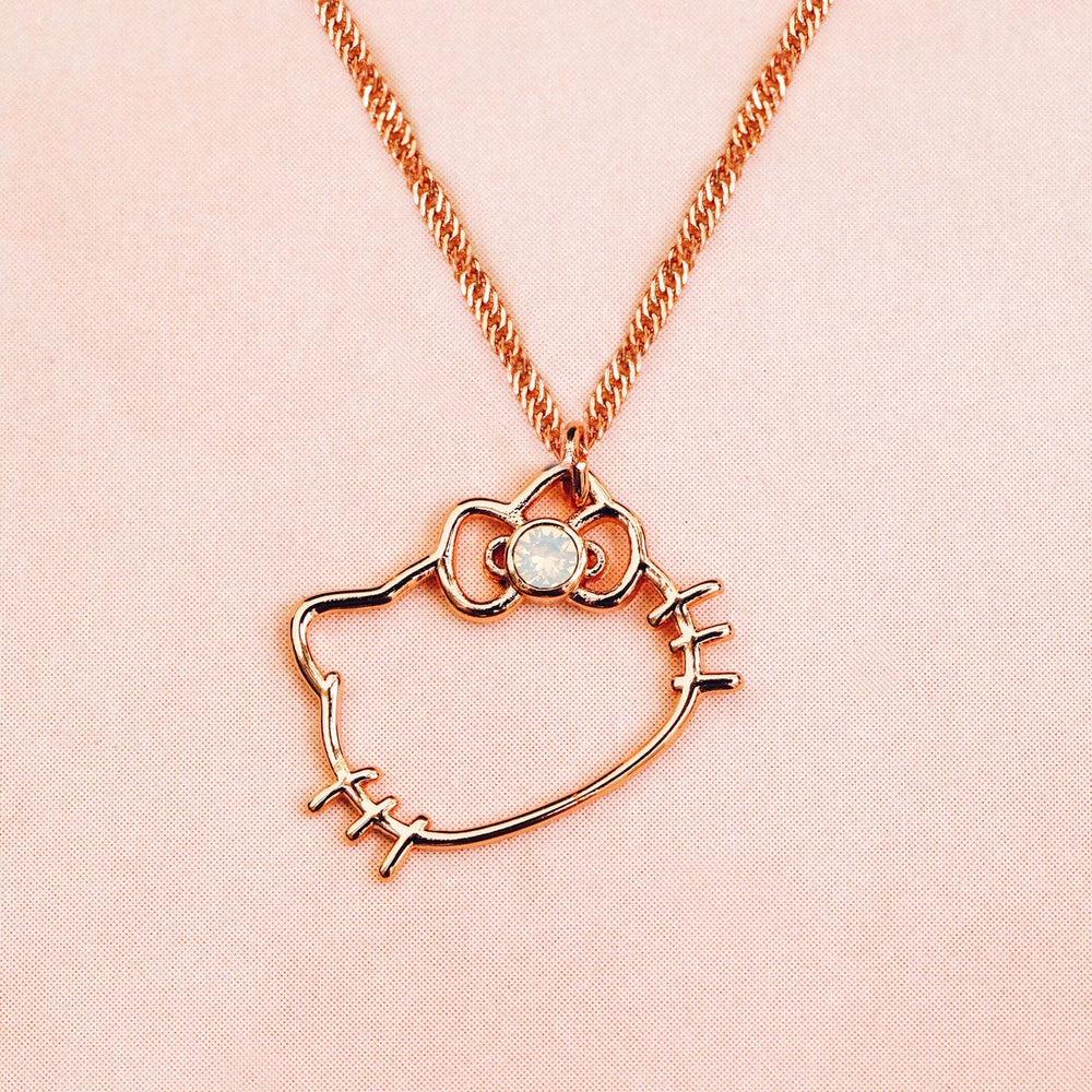 Hello Kitty Opal Pendant Necklace 4