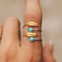 Gold Feather Ring Gallery Thumbnail