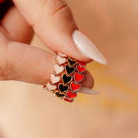 Love Hearts Band Ring Gallery Thumbnail