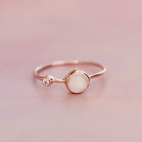 Moonstone Double Stone Ring Gallery Thumbnail