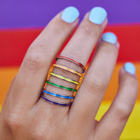 Rainbow Ring Stack Gallery Thumbnail