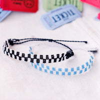 Woven Seed Bead Checkerboard Bracelet Gallery Thumbnail