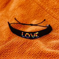 Woven Seed Bead Love Bracelet Gallery Thumbnail
