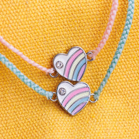 Pastel Vintage Heart Charm Bracelet Gallery Thumbnail
