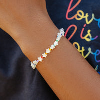 Pride Stretch Star Beaded Bracelet Gallery Thumbnail