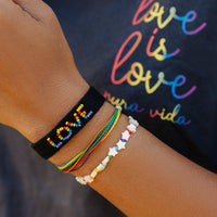 Pride Stretch Star Beaded Bracelet Gallery Thumbnail