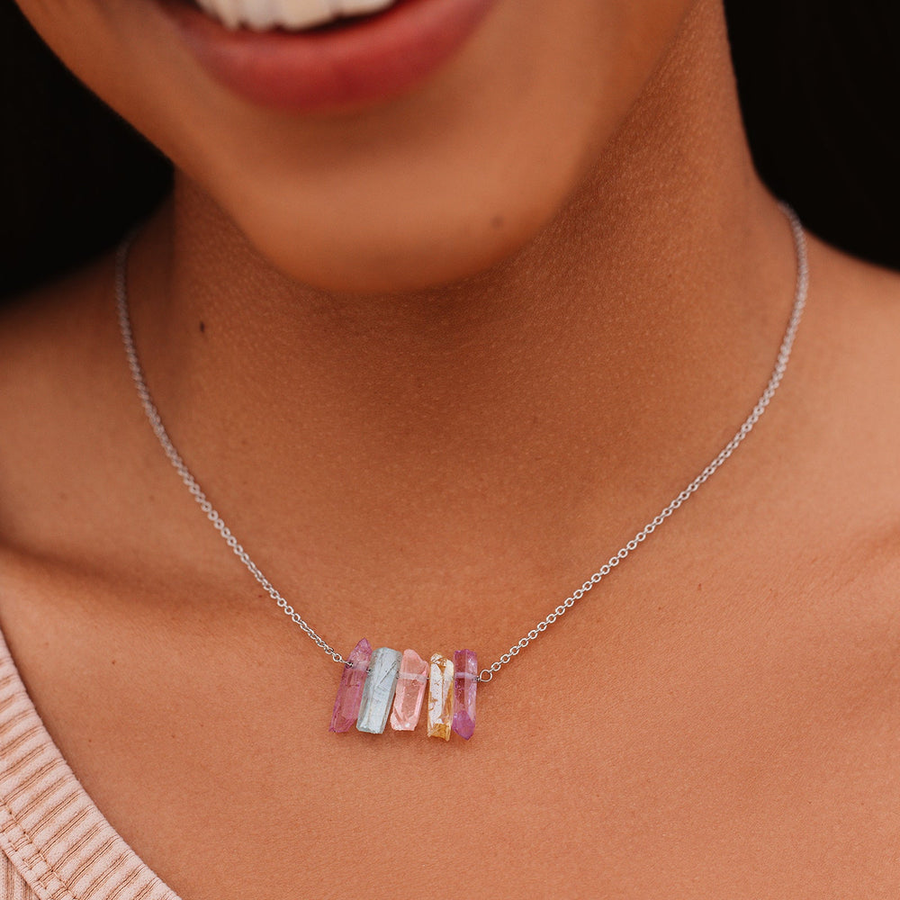 Rainbow Crystal Necklace 4