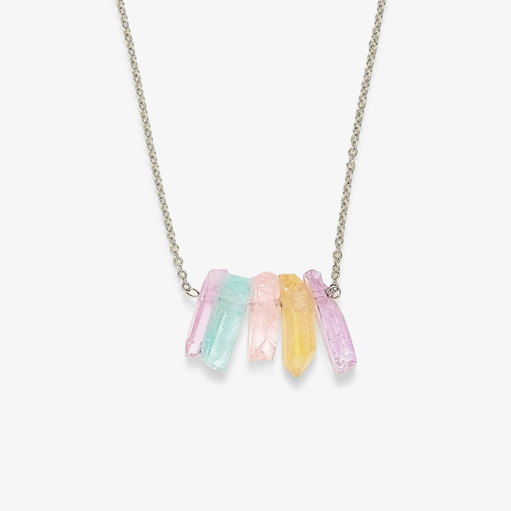 Rainbow Crystal Necklace 1