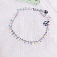 Enamel Droplet Chain Anklet Gallery Thumbnail