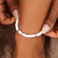 Puka Shell Stretch Anklet Gallery Thumbnail