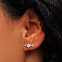 Cupids Bow Stud Earrings Gallery Thumbnail
