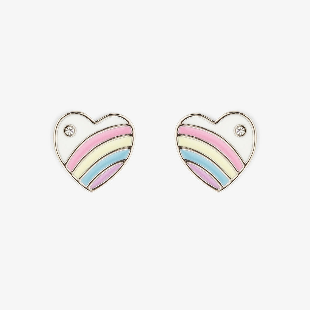Pastel Vintage Heart Stud Earrings 1