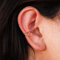 Open Heart Ear Cuff Gallery Thumbnail