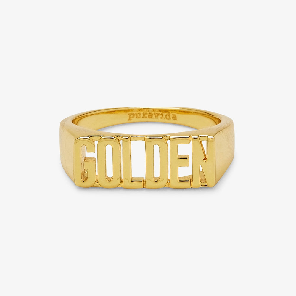 Golden Signet Ring 1