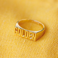 Golden Signet Ring Gallery Thumbnail