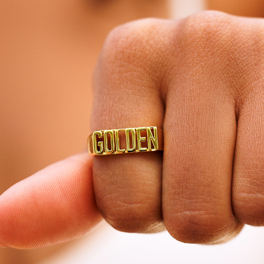 Golden Signet Ring 3