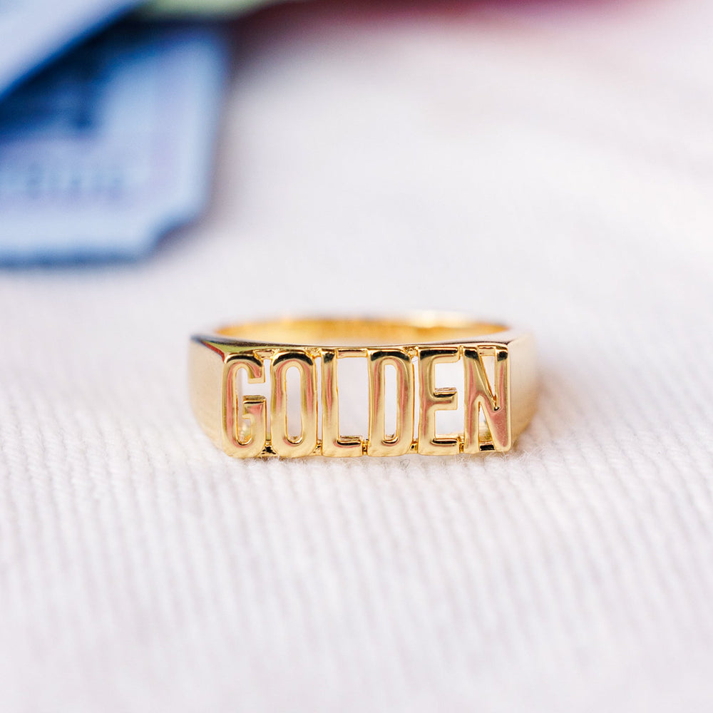 Golden Signet Ring 5