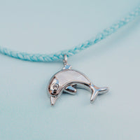 Mother of Pearl Dolphin Charm Bracelet Gallery Thumbnail