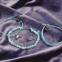 Aquamarine Ocean Conservation Anklet Gallery Thumbnail
