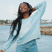 California State Of Mind Oversized Crew Fleece Gallery Thumbnail